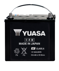 YUASA Y5-60824L 46Ah Car Battery – Heavy Duty Power, Left Terminal