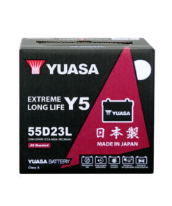 Alternative view of YUASA Y5-55D23L 53Ah Car Battery – Powerful Performance, Left Terminal