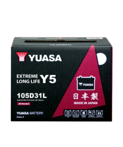 Alternative view of YUASA Y5-105D31L 84Ah Heavy Duty Car Battery – Powerful Performance, Left Terminal
