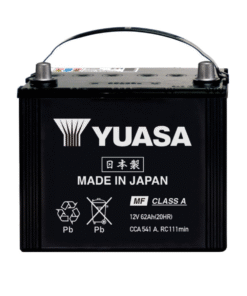 YUASA Y5-80D26L 62Ah Car Battery – High Power, Left Terminal